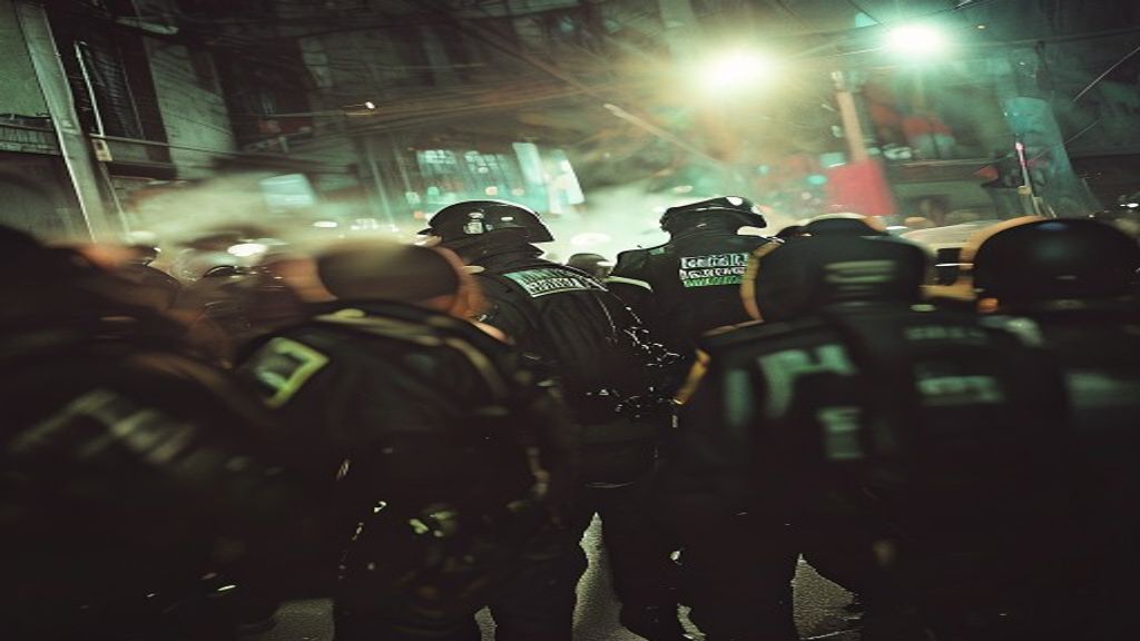 Two officers injured as Glasgow crowds descend into chaos